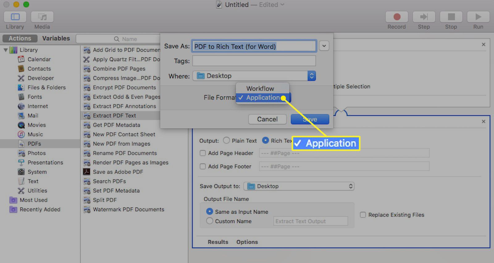 pdf to text for mac